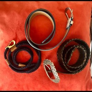 Three belts in one lot.  Great deal!